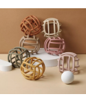2026 Hot Sale Bpa Free Silicone Maze Teether Ball Organic Silicone Baby Products Round Teething Toy