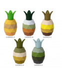Grade Material Pineapple Fruit Bpa Free Food Silicone Baby Silicone Teethers Teething Soothing Molar Toy