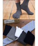 Premium Quality Five Finger Sock Stripe Short Toe Socks 5 Fingers Sock